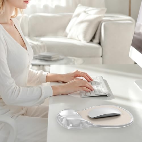 EooCoo Ergonomic Waterproof Mouse Pad with Gel Wrist Rest Support