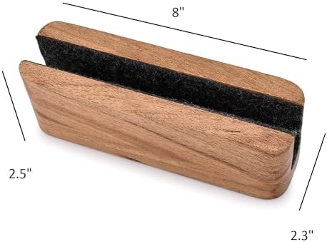 EDHAS Laptop Holder Acacia Wood Vertical Laptop Stand for Desk Compatible with Apple MacBook, Microsoft Surface, Gaming Laptops, IPad, Tablets (8" x 2.3" x 2.5")