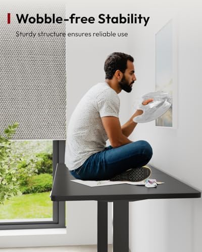 SANODESK 55''x24'' Height Adjustable Electric Standing Desk for Home Office
