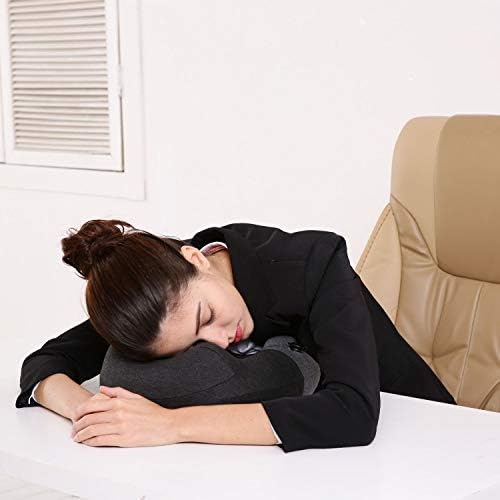 Keemall Inflatable Travel Neck Pillow for Airplane, Car & Long Flight Sleep