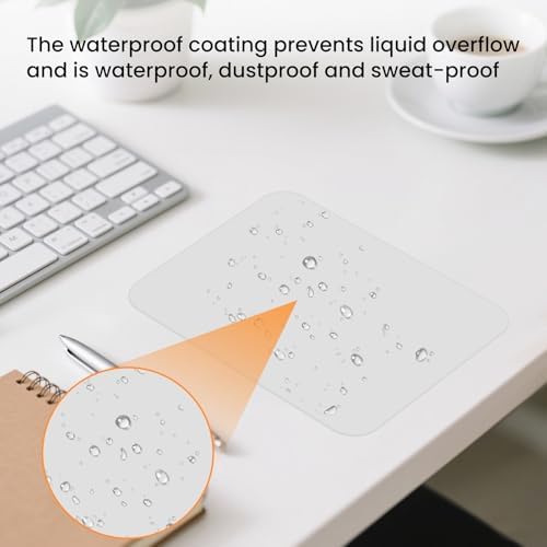 Small Mouse Pad 6 x 8 Inch, Horizontal and Vertical Flexible use. Great for Traveling, Wireless laptops, Keyboard Trays, Offices, etc. (Grey)