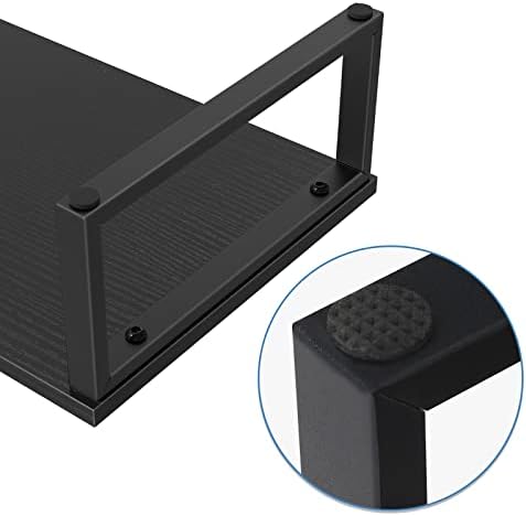 Monitor Riser 2 pack Monitor Stand for Desk Wood, Black