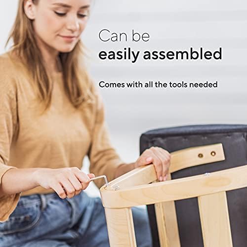 Ergonomic Kneeling Chair with Extra Padding - Posture Support Comfortable Desk Chair - Angled Rocking Stool & Balancing Seat - Natural Relief for Neck or Back Pain (with Extra Padding)