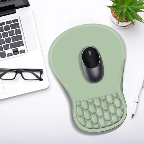 YIWEI Ergonomic Mouse Pad with Wrist Rest for Carpal Tunnel Pain Relief