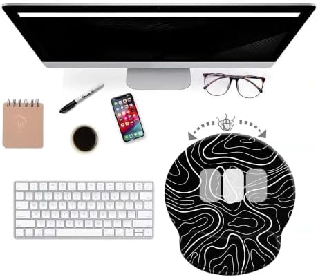 Mouse Pads for Desk, Ergonomic Mouse Pad with Wrist Rest Gaming Mousepad