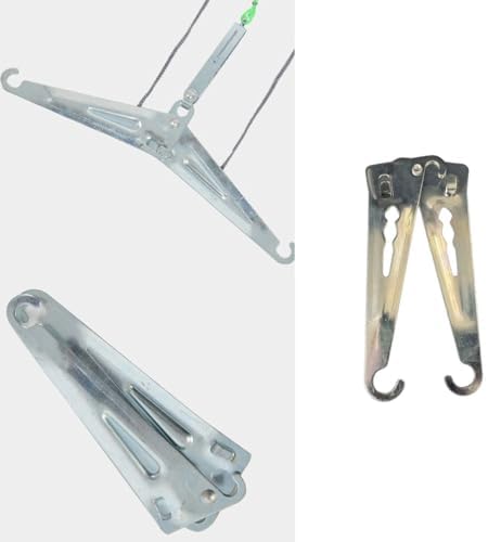2 Pack Cervical Traction Device Hook Bracket Replacement Folding Support Hardware Parts for Portable Neck Stretcher Over the Door Posture Corrector Cervical Neck Traction Device Over Door