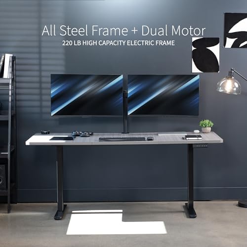 VIVO Dark Gray 71 x 30 in Standing Desk, DESK-KIT-E2B7G