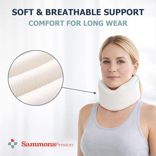 Sammons Preston Universal Cervical Neck Brace, Soft Foam Collar, 3" High