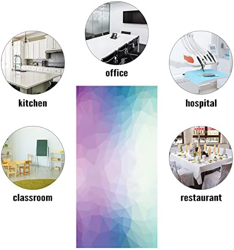 Fluorescent Light Cover Decorative Ceiling Light Filters,Pink Purple Pattern,for Classroom Office Hospitals Home Ceiling Decorative,2ft x 4ft,Blue Lilac Pale Teal
