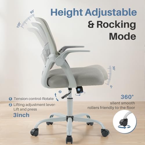DUMOS Ergonomic Home Office Chair, Lumbar Support Desk Chair