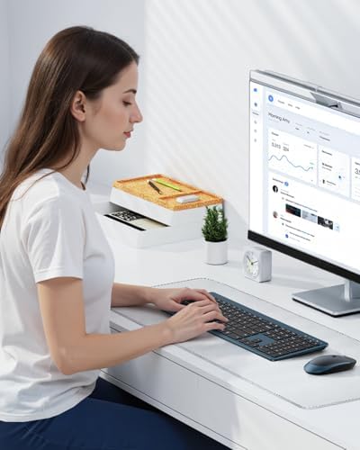 seenda Wireless Keyboard and Mouse Combo, Slim Full-Size Design