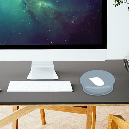 Mouse Pad with Wrist Rest, Ergonomic Gaming Mouse Pad, Comfortable Mouse Pads for Computer, Laptop, Office & Home, Easy Typing & Pain Relief, 9.8 X 8.8 Inch (Gray-2)