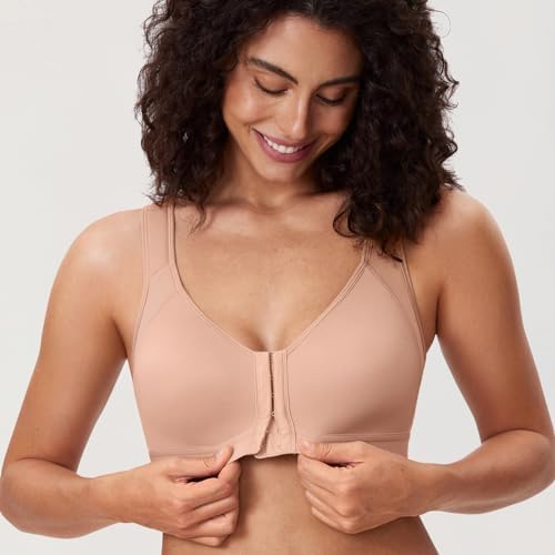 DELIMIRA Women's Front Closure Posture Support Bras