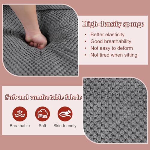 Human Dog Bed, Lazy Sofa Couch, Plush Floor Gaming Chair,5 Adjustable Position, sit, Sleep, fold, Suit to Put in Bedroom, Living Room,Space Saving Design (Gray)