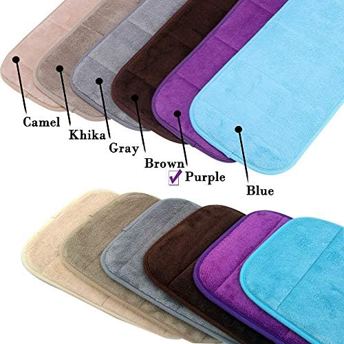 AUHOKY 2 Sets Ergonomic Computer Wrist Pad, Long & Short Size Combination Keyboard Wrist Rest Elbow Support Mat for Office Desktop Working Gaming - Memory Foam Relieve Elbow Pain (Purple)
