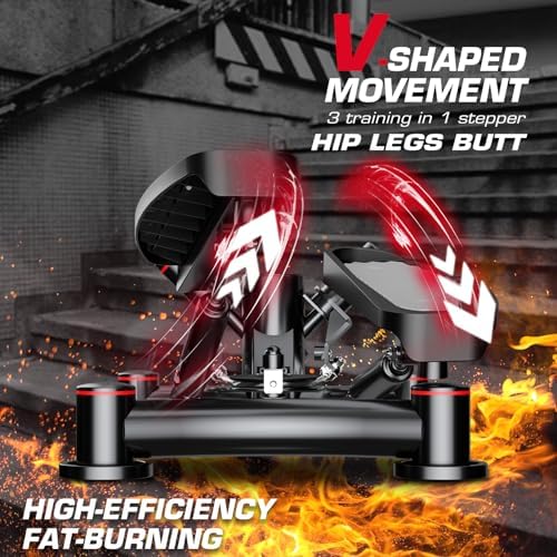 Keppi Fitness Stair Stepper, Steppers for Exercise at Home, Stepper with 2 Pairs of Resistance Bands for Efficient Cardio - Fitstep Series