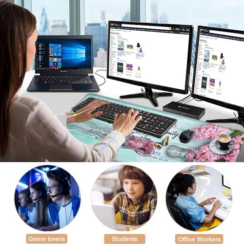 Keyboard Wrist Rest and Mouse Pad with Wrist Support Set Ergonomic Coaster,Memory Foam,Easy Typing Pain Relief,Large XL Desk Mat 31.5"x 11.8",Pink Hyacinth Bible Verse Proverbs 31-25