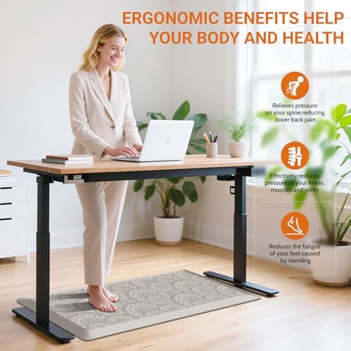 Mattitude 4/5 Inch Kitchen Mat, Waterproof Non-Slip Standing Mats and Rugs