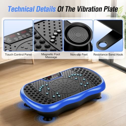 Vibration Plate Exercise Machine with 200 Speeds & 10 Presets
