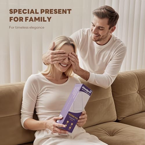 Heating Pad 12''X24'' for Back Neck Shoulder Pain Relief,Purple
