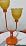 Mid Century Modern Orange Table Lamp Dimmable Vintage Lamp Gift