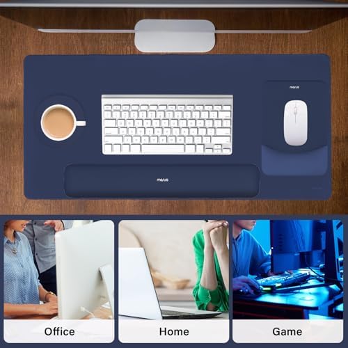 MOSISO Keyboard Mouse Pad Set, Large Gaming Mouse Pad&Keyboard Wrist Rest