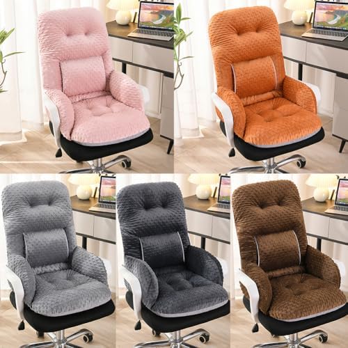 Office Chair Cushions with Armrest,Non-Slip Rocking Chair Pad with High Back Support for Dining Dorm Floor Car Office Patio