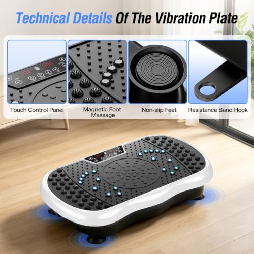 Vibration Plate Exercise Machine with 200 Speeds & 10 Presets