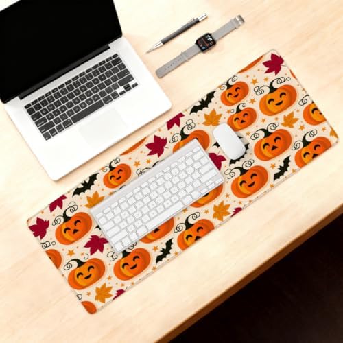 Halloween Large Mouse Pad Non-Slip Rubber Long Gaming Desk Mat