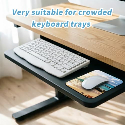 Small Mouse pad, with Edge-Sewn Design, extends Service Life by Twice, occupying the Optimal Size for the Mouse and Wrist Position. (The sea)