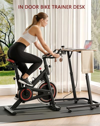 Adjustable Height Standing Desk for Walking Pad, Treadmill Desk with Wheels