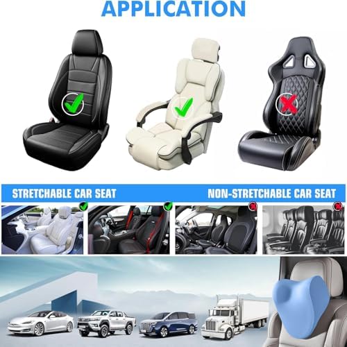 Car Neck Support Headrest Rest Pillow for Car Driving With Memory Foam