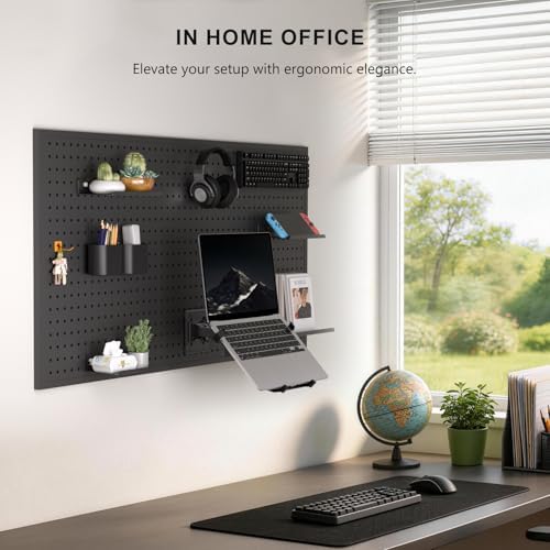 WALI Articulating Pegboard Adjustable Mount for Laptop and Monitor