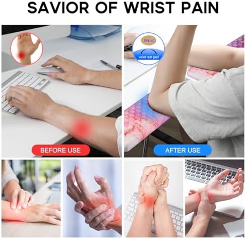 JIKIOU L-Shaped Desk Elbow Pad for Desk,Memory Foam Elbow Support Pad 2Pack