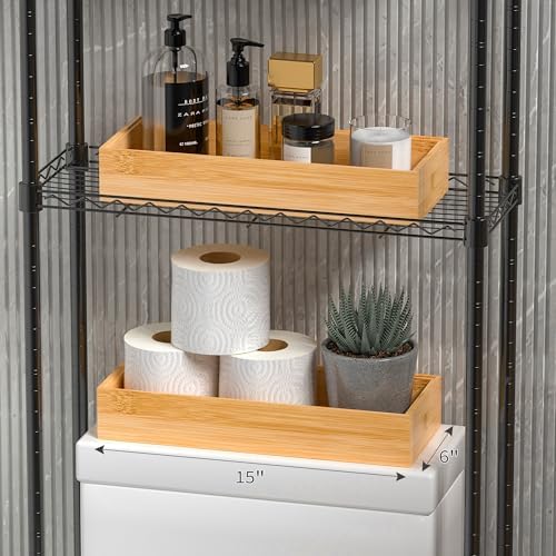 Bamboo Kitchen Drawer Organizer, Deep 2-Pack, 17" x 6" x 2.5"