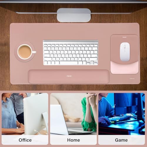 MOSISO Keyboard Mouse Pad Set, Large Gaming Mouse Pad&Keyboard Wrist Rest
