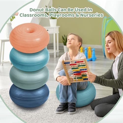 Lewtemi 4 Pcs Flexible Seating for Classroom Elementary 20'', Morandi Color