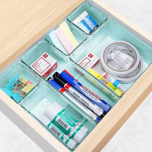 10 PCS Drawer Organizer Set, 5 Size Bathroom and kitchen organizer Trays