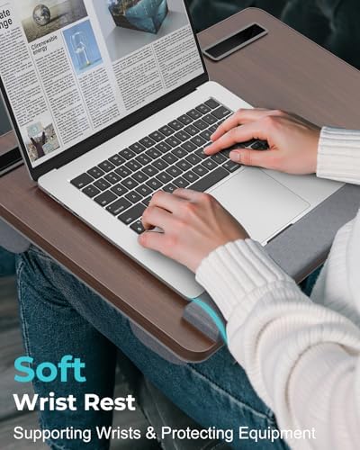 Potuopy Laptop Lap Desk, Portable Bed Table Tray for Laptop Fit 17" Laptops