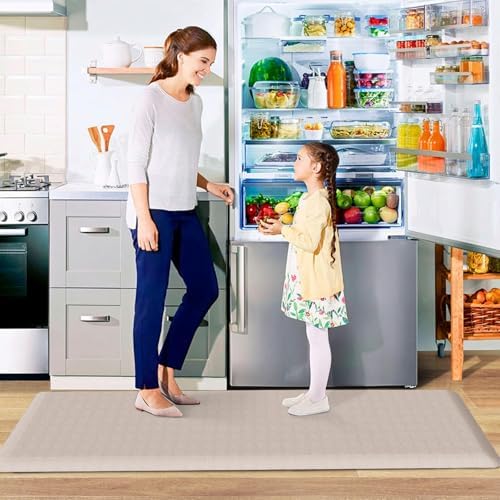 HappyTrends Kitchen Floor Mat - 4/5 Inch Thick Anti-Fatigue Kitchen Rug