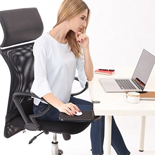Ergonomic Mouse Platform Under Desk Ergonomic Wrister Mouse Pad (Black)