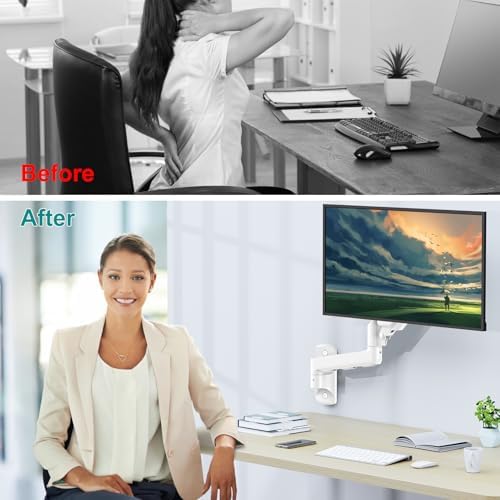 Monitor Wall Mount Fits up to 32" Computer Screens Max 19.8lbs