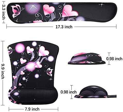 ToLuLu Keyboard Wrist Rest Pad Ergonomic Mouse Pad Set, Cute Mousepad