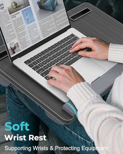 Potuopy Laptop Lap Desk, Portable Bed Table Tray for Laptop Fit 17" Laptops
