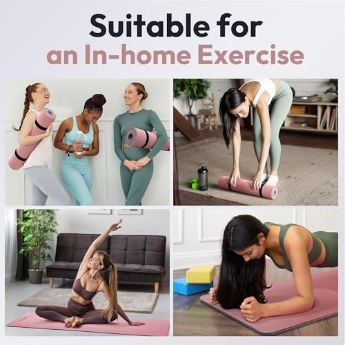 Umineux Non Slip Yoga Mat 72"x24" Exercise & Fitness Mat For Women and Men