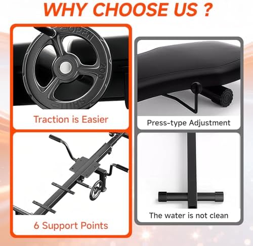 Spine Decompression Table Back Stretcher - Full Body Traction & Stretch Machine for Home Cervical Traction Lumbar Stretching, Flexibility Training, Mobility Support