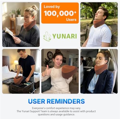 Yunari Cordless Neck Brace for Cervical Spine, Neck Posture Corrector with Intelligent Adjust and Hot Compress Function, Neck Support Brace for Men and Women