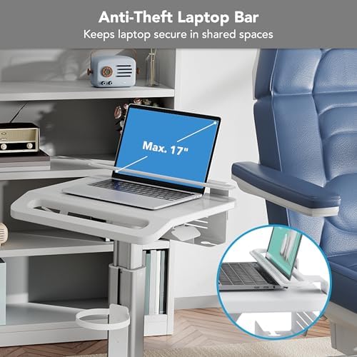 Mount-It! Height Adjustable Medical Laptop Cart, Rolling