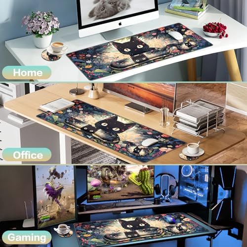 4-in-1 Mouse Pad Anime, Mouse Pad with Wrist Rest,