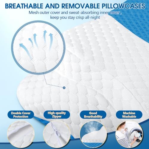 CHxxy Cervical Neck Pillow for Pain Relief Sleeping, Memory Foam Pillows